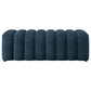 Summer Upholstered Channel Accent Bench Navy