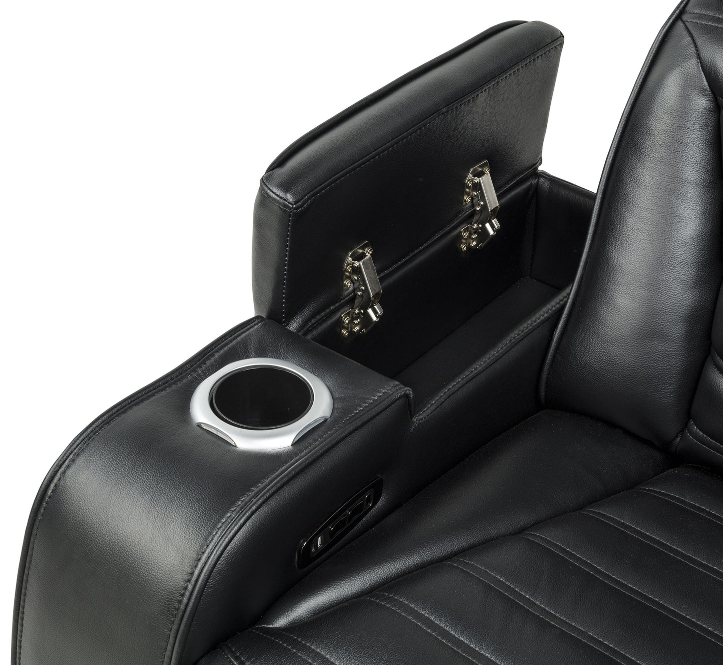 Zuma 3-Piece Dual Power Faux Leather Reclining Sectional Sofa Black