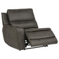Marcell 7-Piece L-Shaped Power Reclining Sectional with Dual Consoles Grey