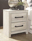 Cambeck  Panel Bed With Mirrored Dresser And 2 Nightstands