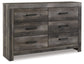 Wynnlow  Crossbuck Panel Bed With Dresser