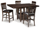 Haddigan Counter Height Dining Table and 4 Barstools