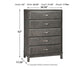 Caitbrook  Storage Bed With 8 Storage Drawers With Mirrored Dresser And Chest