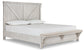 Brashland  Panel Bed With Mirrored Dresser And 2 Nightstands