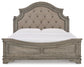Lodenbay California King Panel Bed with Mirrored Dresser