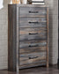 Drystan King Bookcase Bed with 4 Storage Drawers with Mirrored Dresser, Chest and 2 Nightstands