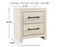 Cambeck King/California King Upholstered Panel Headboard with Mirrored Dresser, Chest and Nightstand