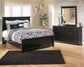 Maribel  Panel Bed With Mirrored Dresser
