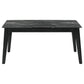 Crestmont 78-inch Extension Dining Table Black Faux Marble