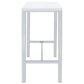 Natividad 5-piece Pub Height Bar Table Set White High Gloss