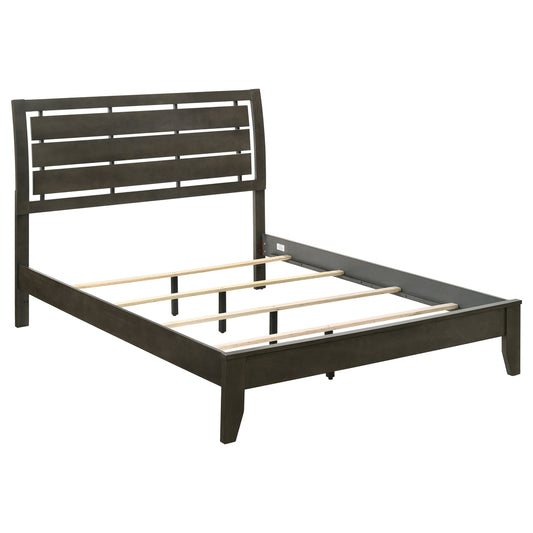 Serenity Wood Queen Panel Bed Mod Grey