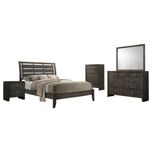 Serenity 5-piece Queen Bedroom Set Mod Grey