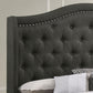 Sonoma Upholstered Eastern King Wingback Bed Grey