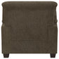 Clementine Upholstered Chair with Nailhead Trim Brown