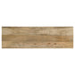 Benton Rectangular Solid Wood Sofa Console Table Natural