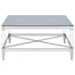 Lindley Square Tempered Mirror Acrylic Coffee Table Chrome