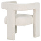 Petra Boucle Upholstered Accent Side Chair White