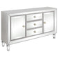 Leticia 3-drawer Accent Cabinet Silver